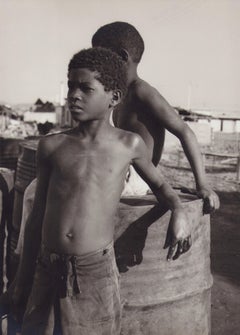 Venezuela, Fisher, Children, Black and White Photography, 1960s, 28,9 x 20,9 cm