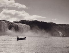 Venezuela, Waterfalls, Black and White Photography, 1960s, 23, 4 x 29, 4 cm