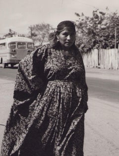 Vénézuélienne, Femme, photographie en noir et blanc, années 1960, 29 x 23,8 cm