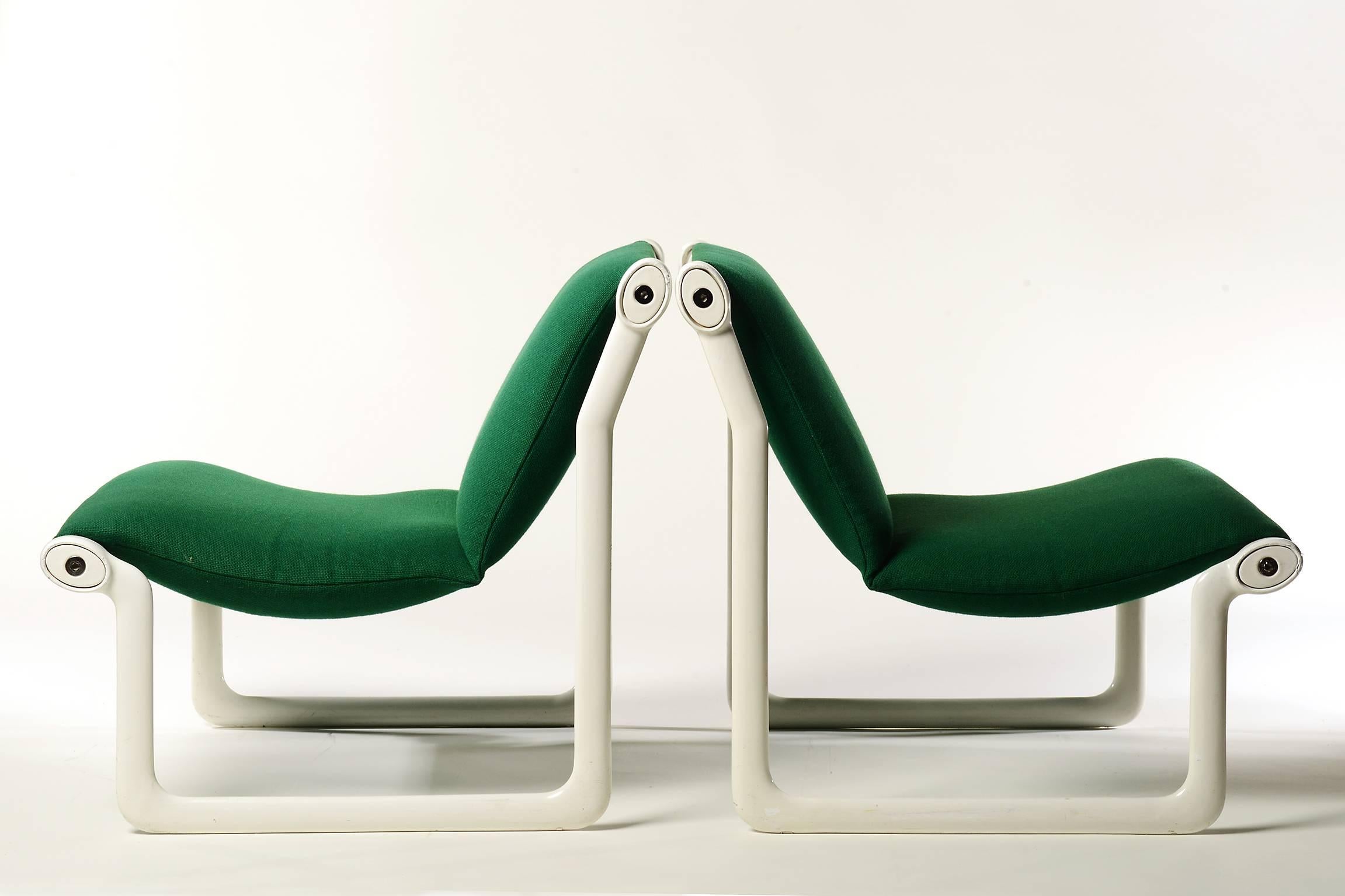 Mid-Century Modern Hannah and Morrison for Knoll International Sling Chairs, circa 1970