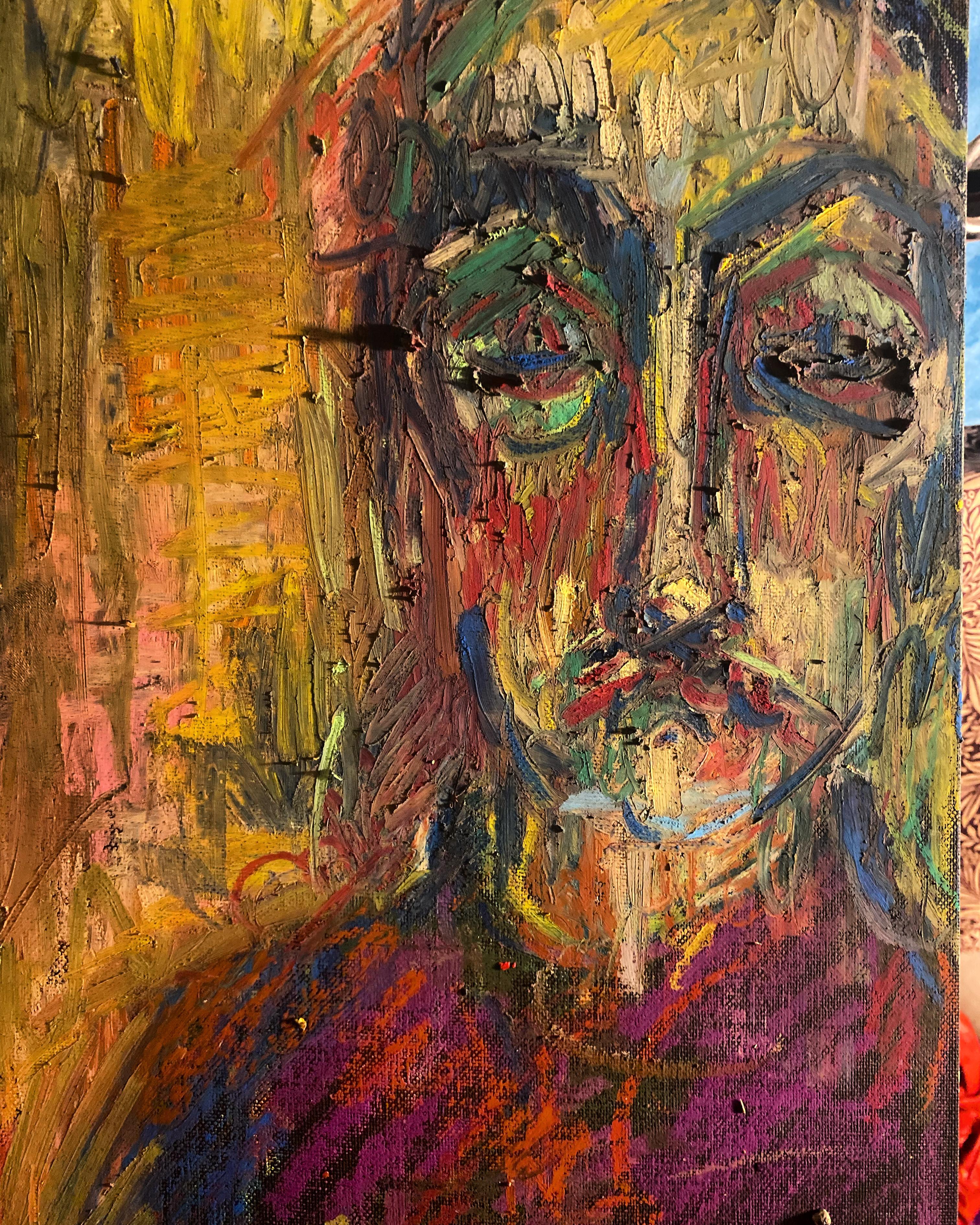 Hannah Barghouthi Portrait Painting - Frank II