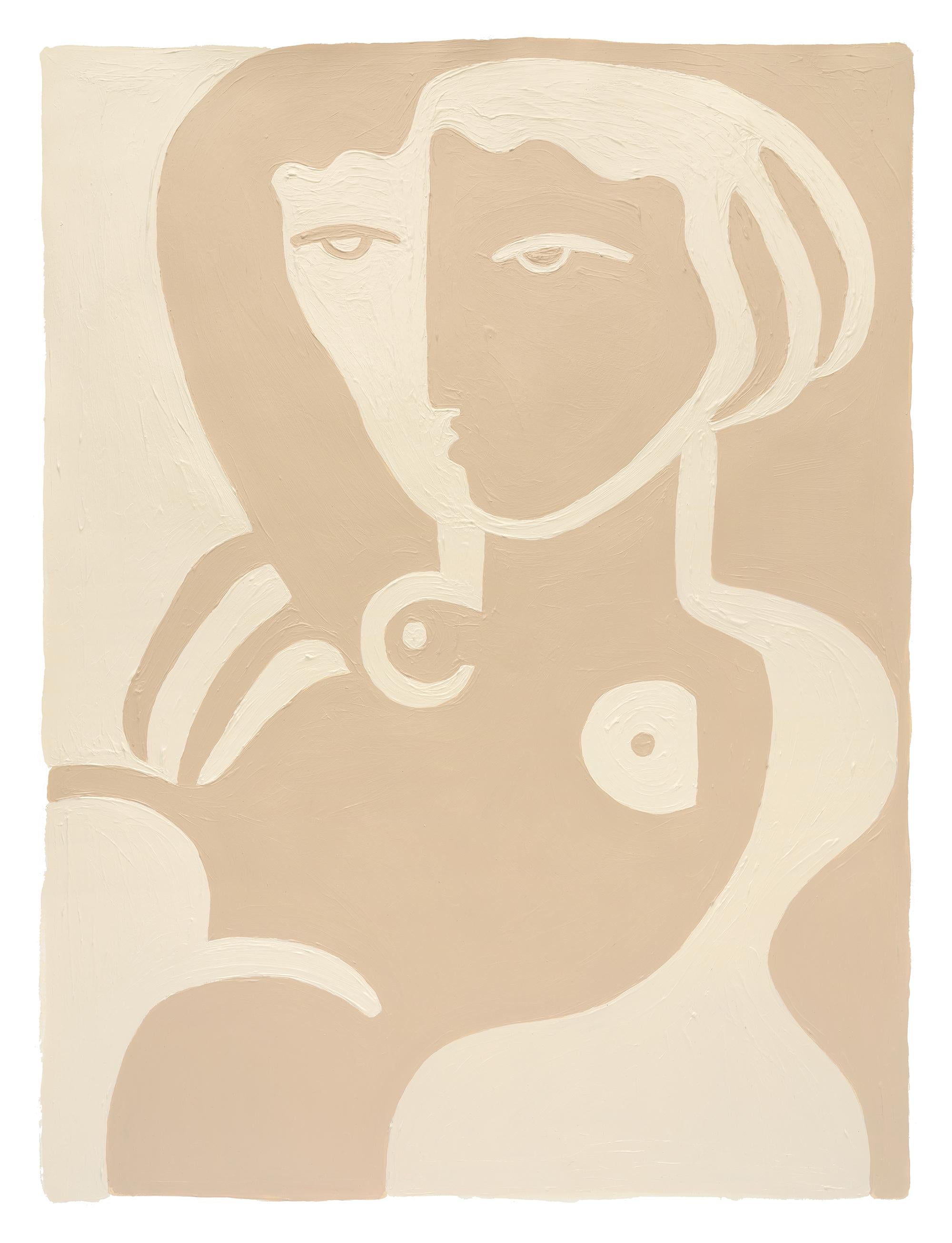 Hannah Carrick  Figurative Print - Two Bodies: Two