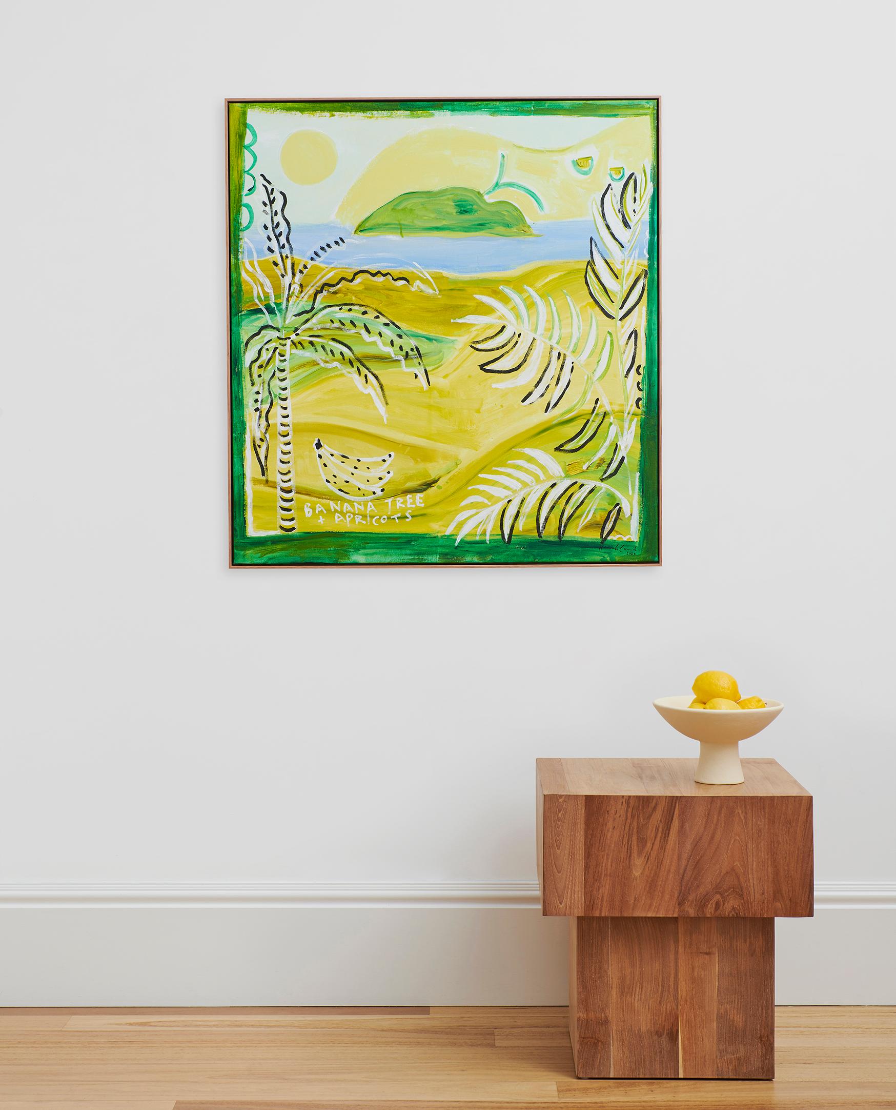 Banana Tree & Apricots - Painting by Hannah Carrick