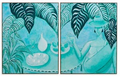 Poolside (diptych)