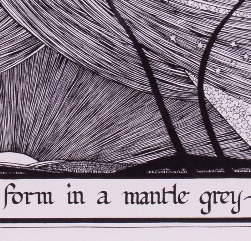 Set of 4 art nouveau lithographs by Scottish female artist Hannah Frank For Sale 4
