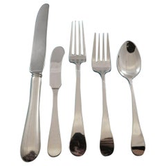 Hannah Hull by Tuttle Sterling Silver Flatware Set for 6 Service 38 pcs