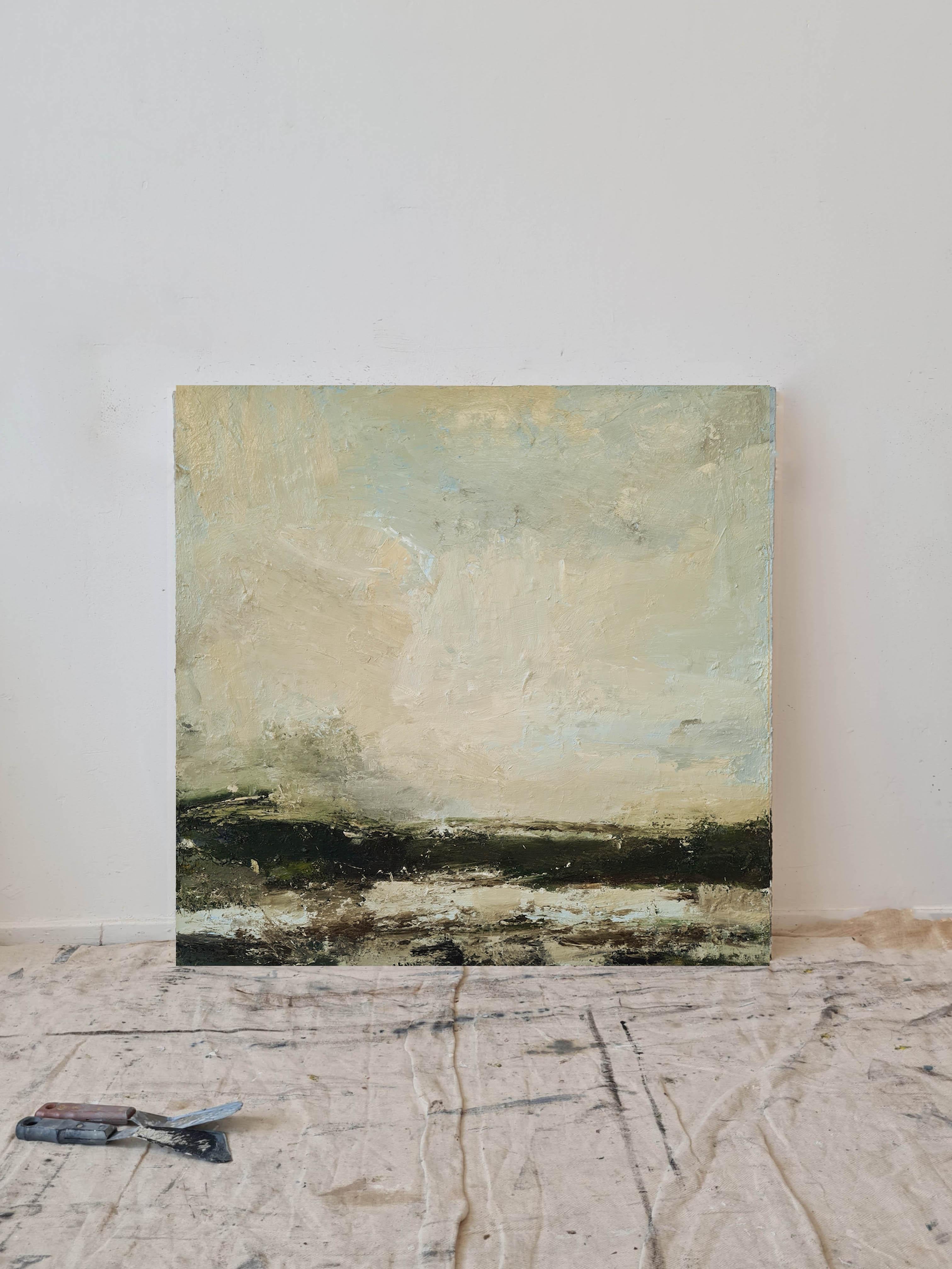 Bedeckt, Cornwall – Painting von Hannah Ivory Baker