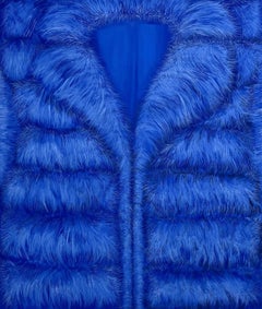 Blue Faux Fur