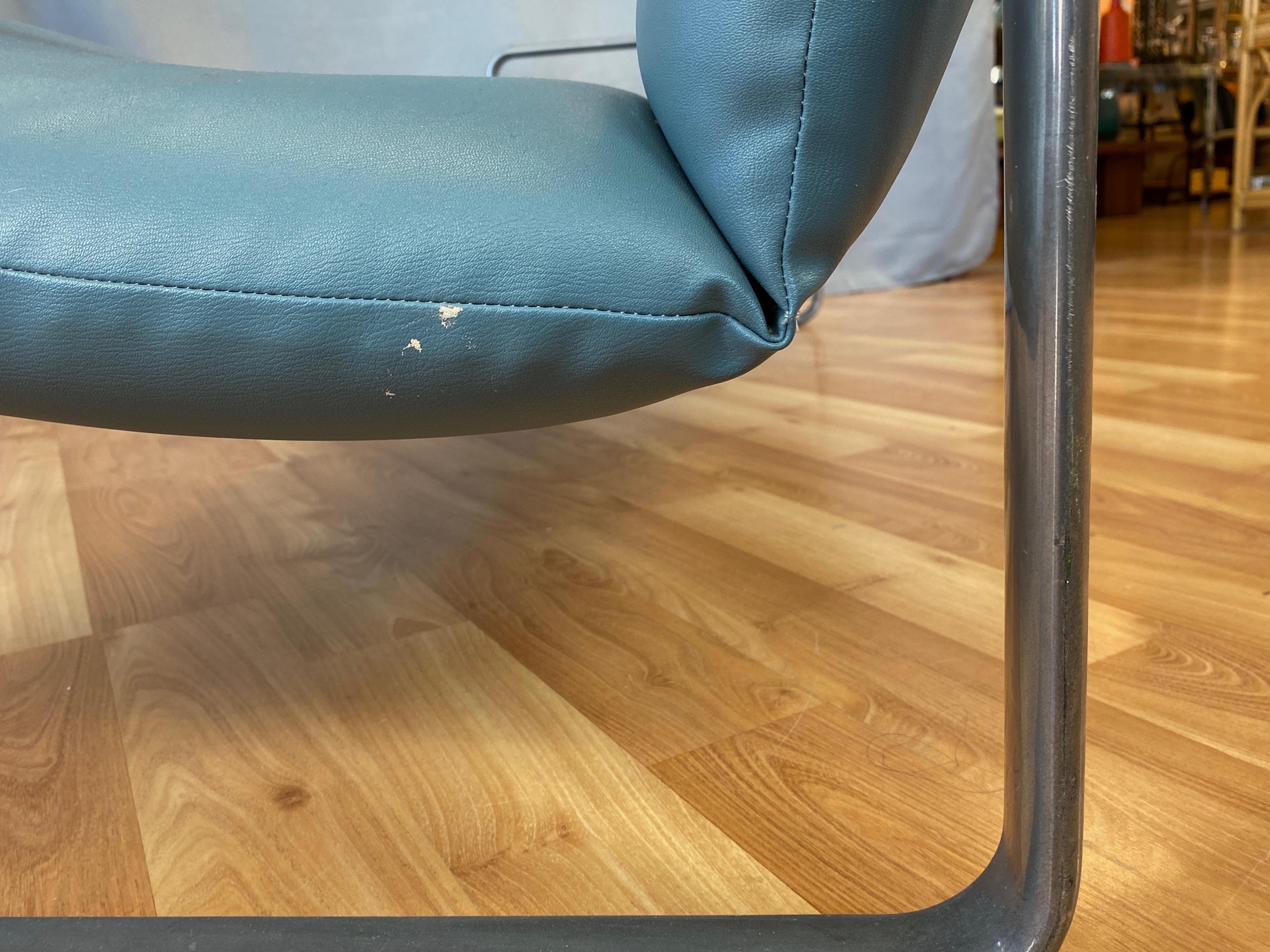 Hannah & Morrison for Knoll Aluminum Three-Seat Sling Sofa 'A', 1971 6