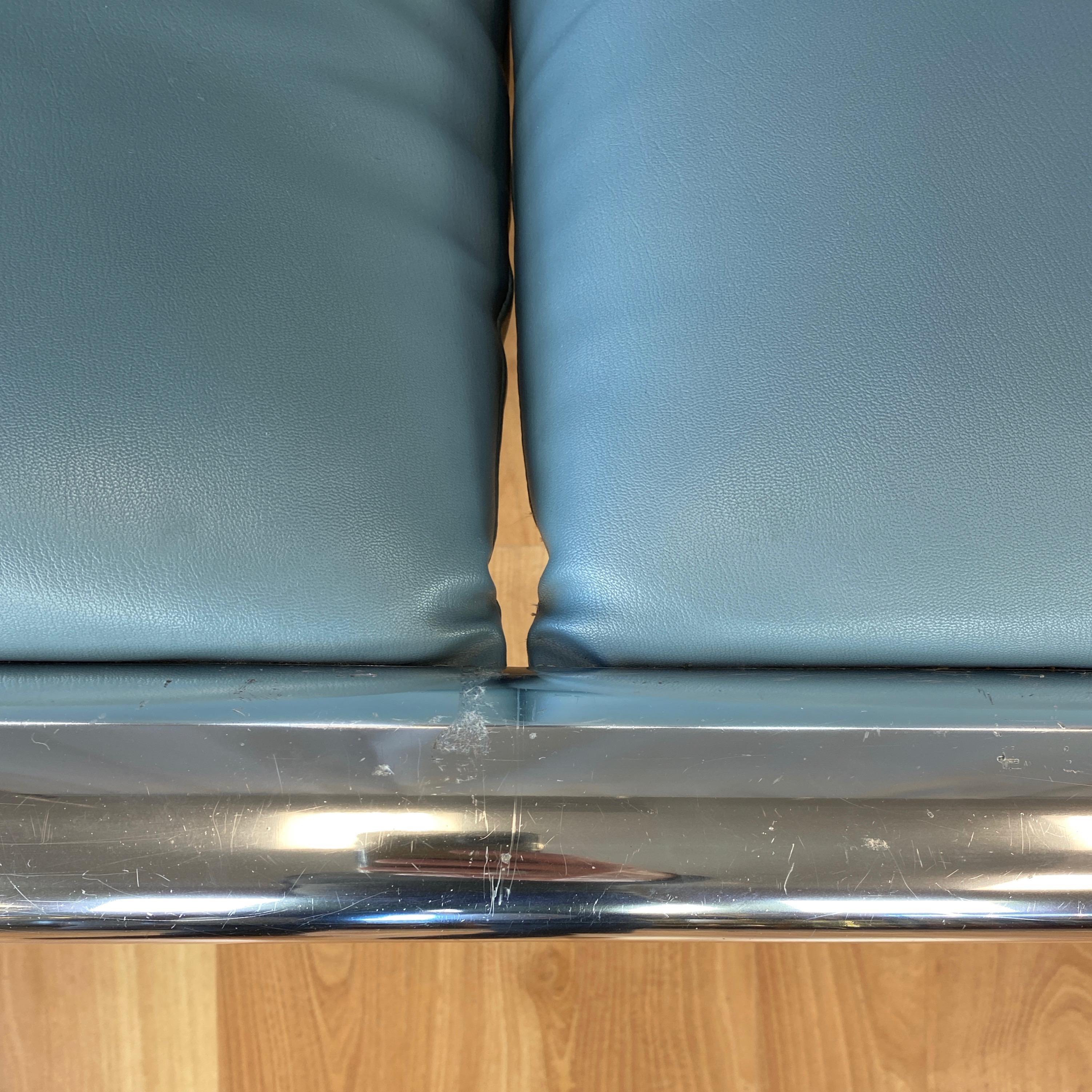 Hannah & Morrison for Knoll Aluminum Three-Seat Sling Sofa 'A', 1971 8
