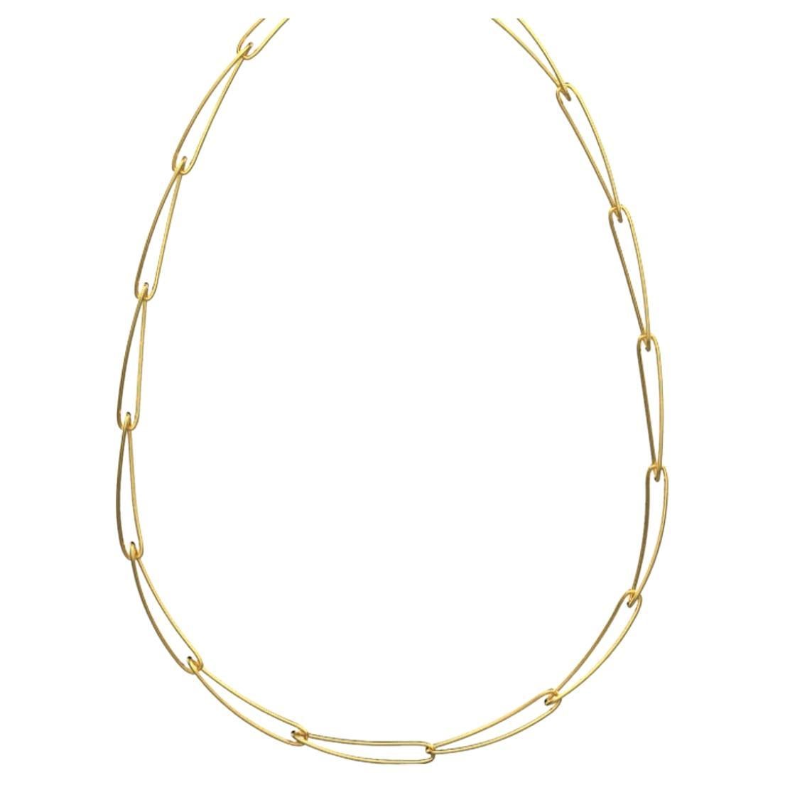 Hannah Necklace, 18K Gold For Sale