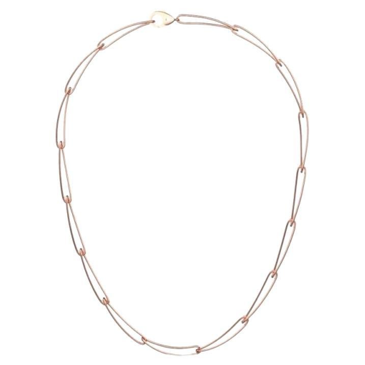 Collier Hannah, or rose 18 carats