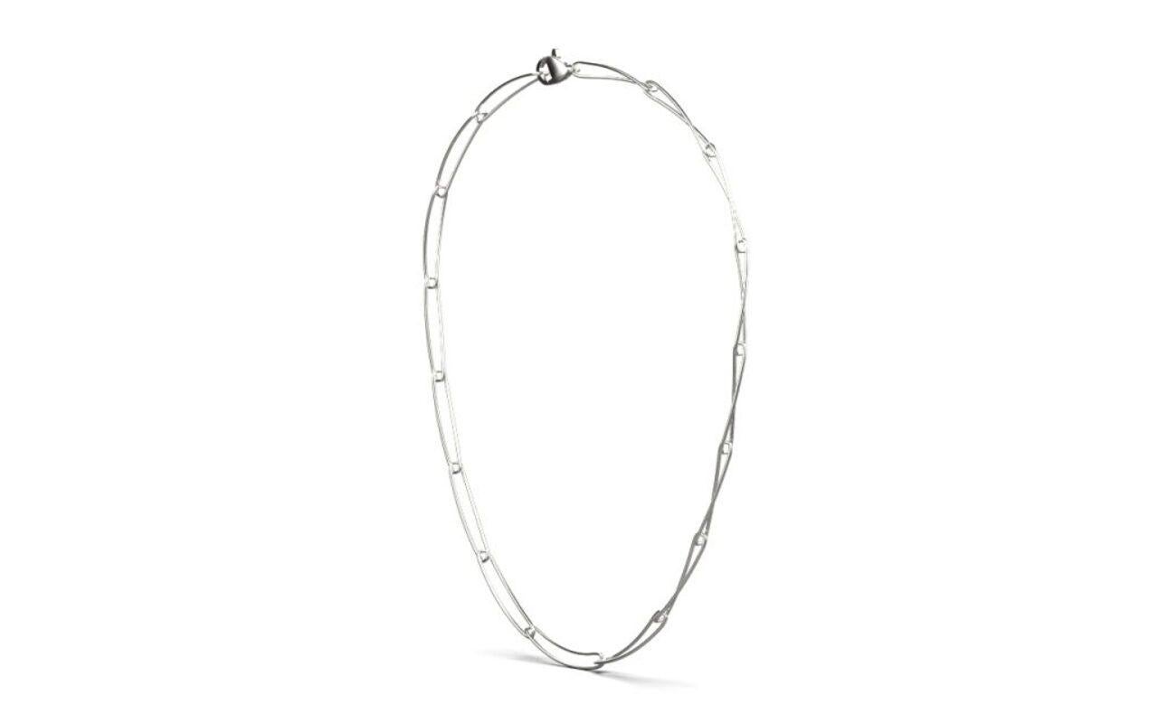 Hannah Necklace, 18K White Gold For Sale 2