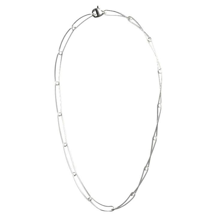 Hannah Necklace, 18K White Gold For Sale