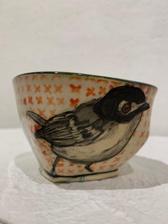Small Bowl - Bird with Orange X