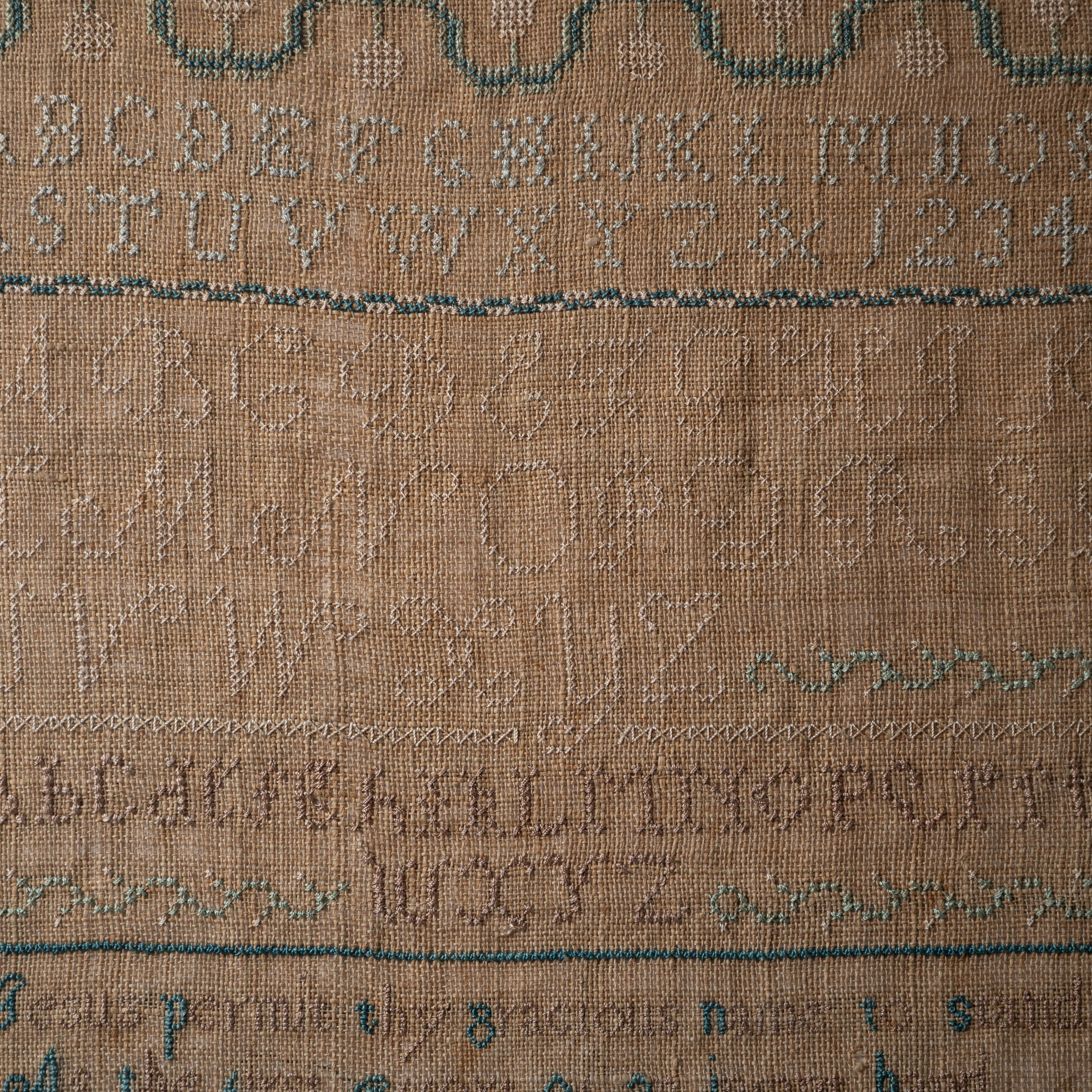 Hannah Pearse New Hampshire Stickmustertuch, 1814 im Angebot 3