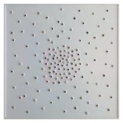 "Eye Spy" Contemporary Abstract Eyeball Mixed Media Three Dimensional Painting