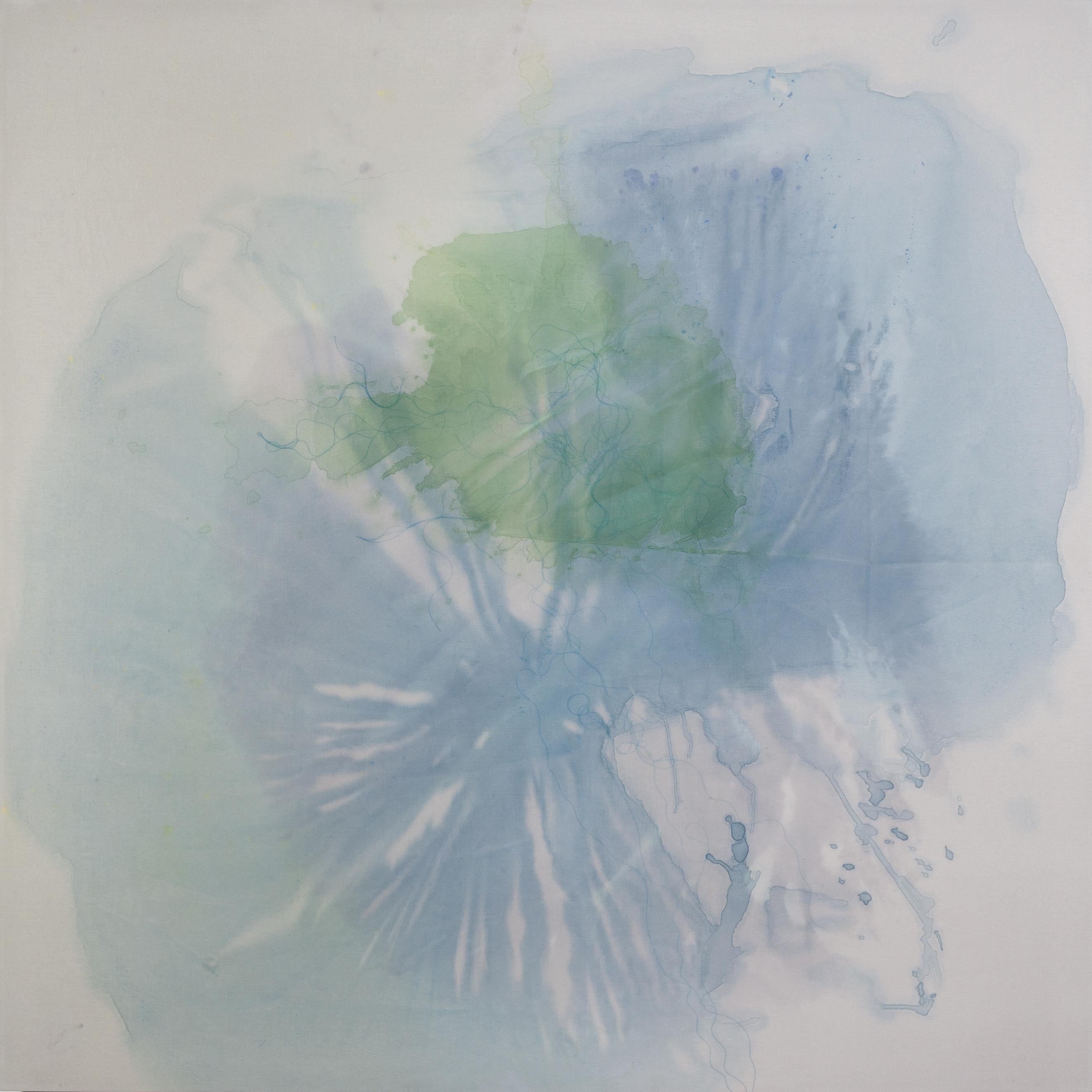 Hannah Reeves Abstract Painting - Thought Lily Pads