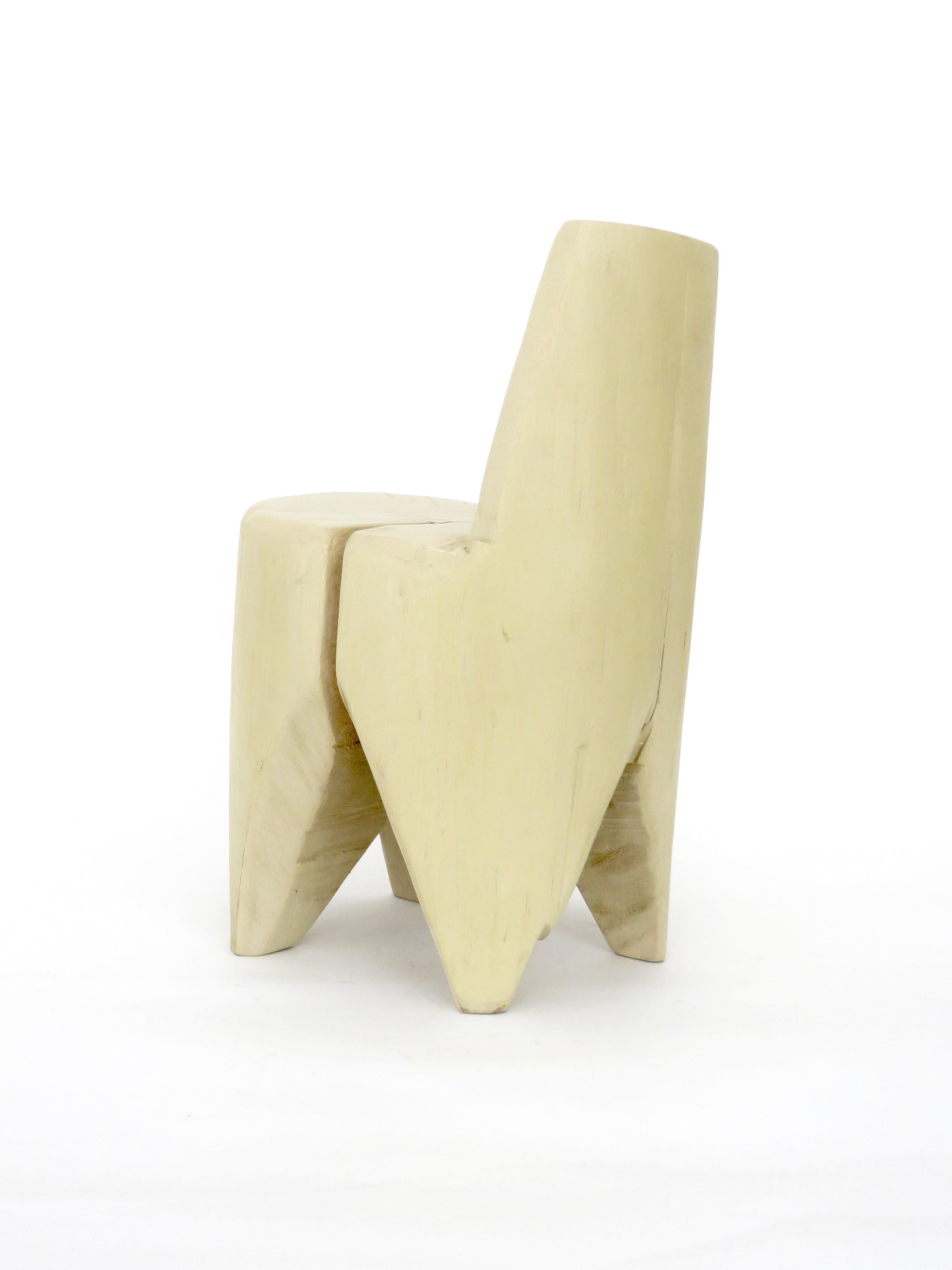 Hannah Vaughan Contemporary Carved Sculptural Chair, 2019 In Excellent Condition In Chicago, IL