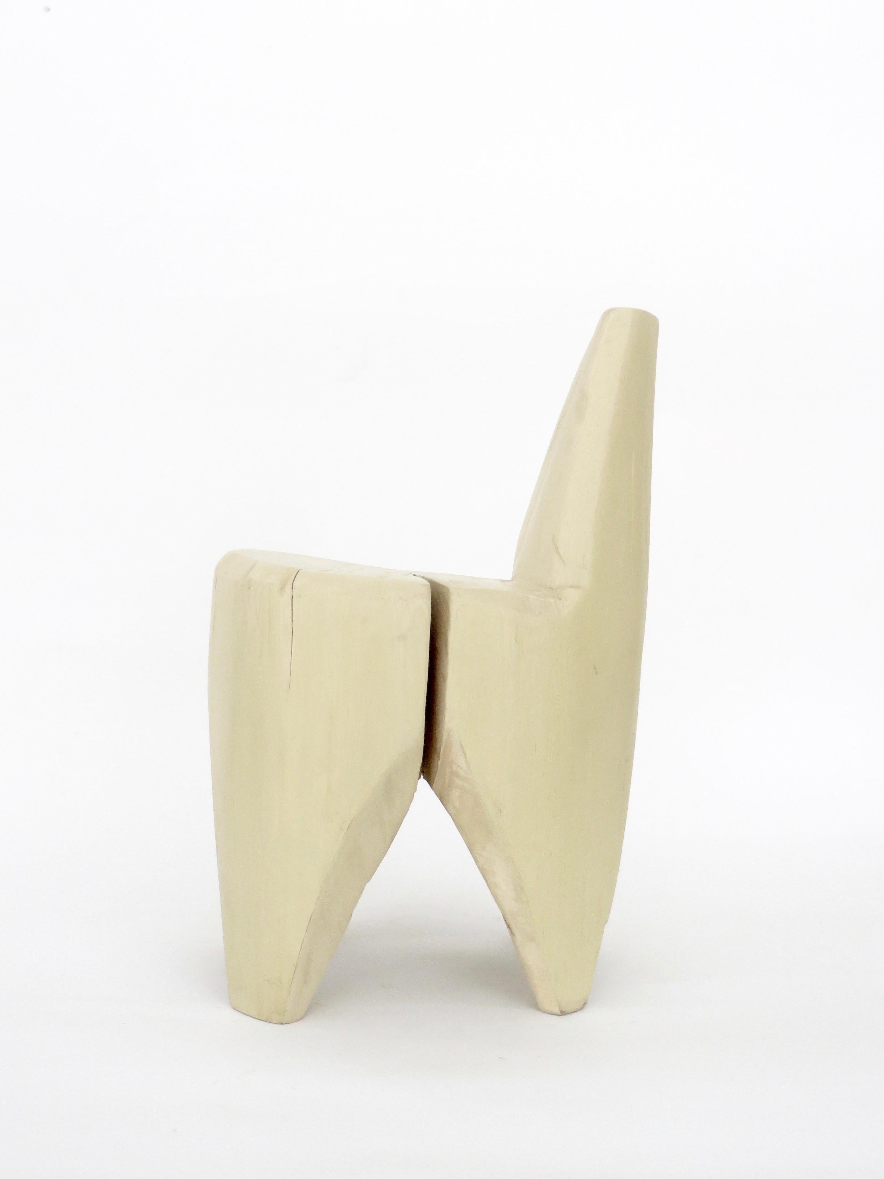 Wood Hannah Vaughan Contemporary Carved Sculptural Chair, 2019