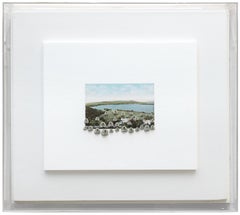 Vermont - Peinture féministe d'après-guerre à petite échelle sur panneau