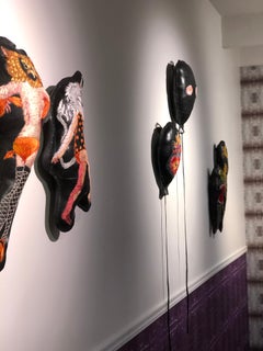 'Not A Hobby Horse', Unique figurative soft wall sculpture