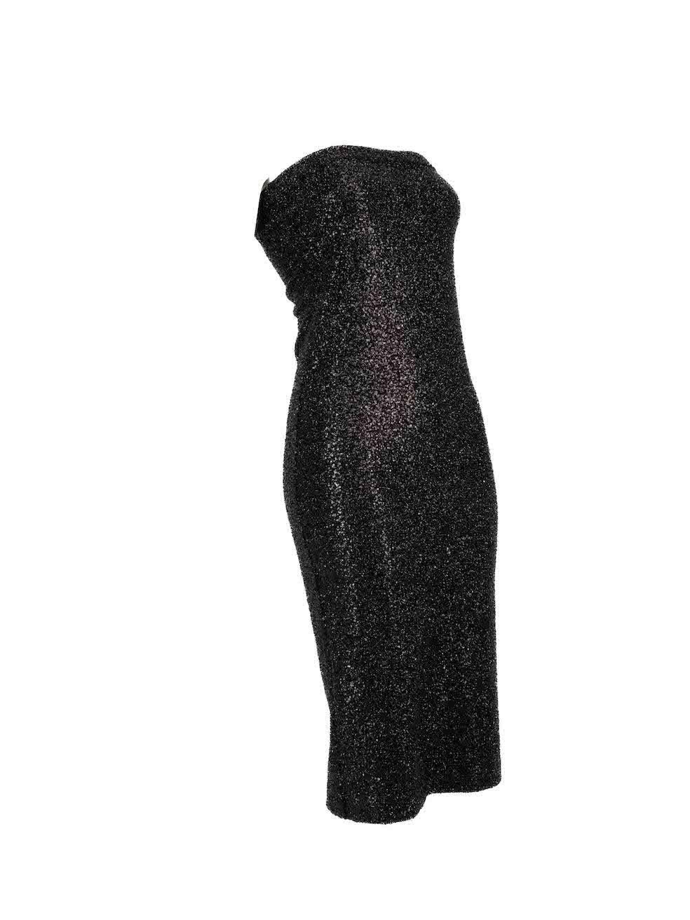CONDITION is Never worn, with tags. No visible wear to dress is evident. However, the composition label is missing on this new Hanne Bloch designer resale item.
 
 
 
 Details
 
 
 Black
 
 Synthetic
 
 Tube dress
 
 Bodycon
 
 Sequinned
 
 Knee