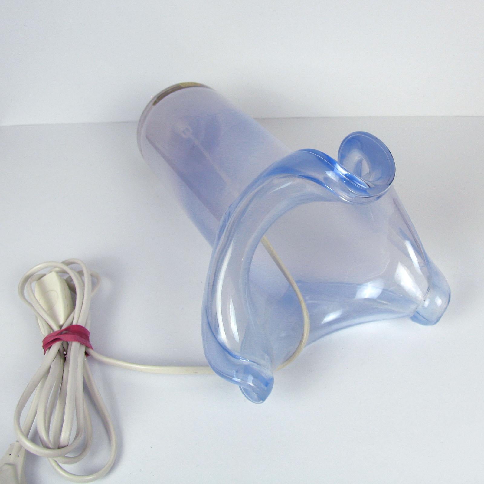 Lampe de bureau Hanne Dreutler pour Studio Ahus Lila Blue Glass en vente 3