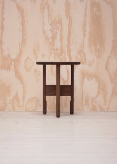 Handmade Hanne Side Table Ø45cm - Walnut - by BACD studio