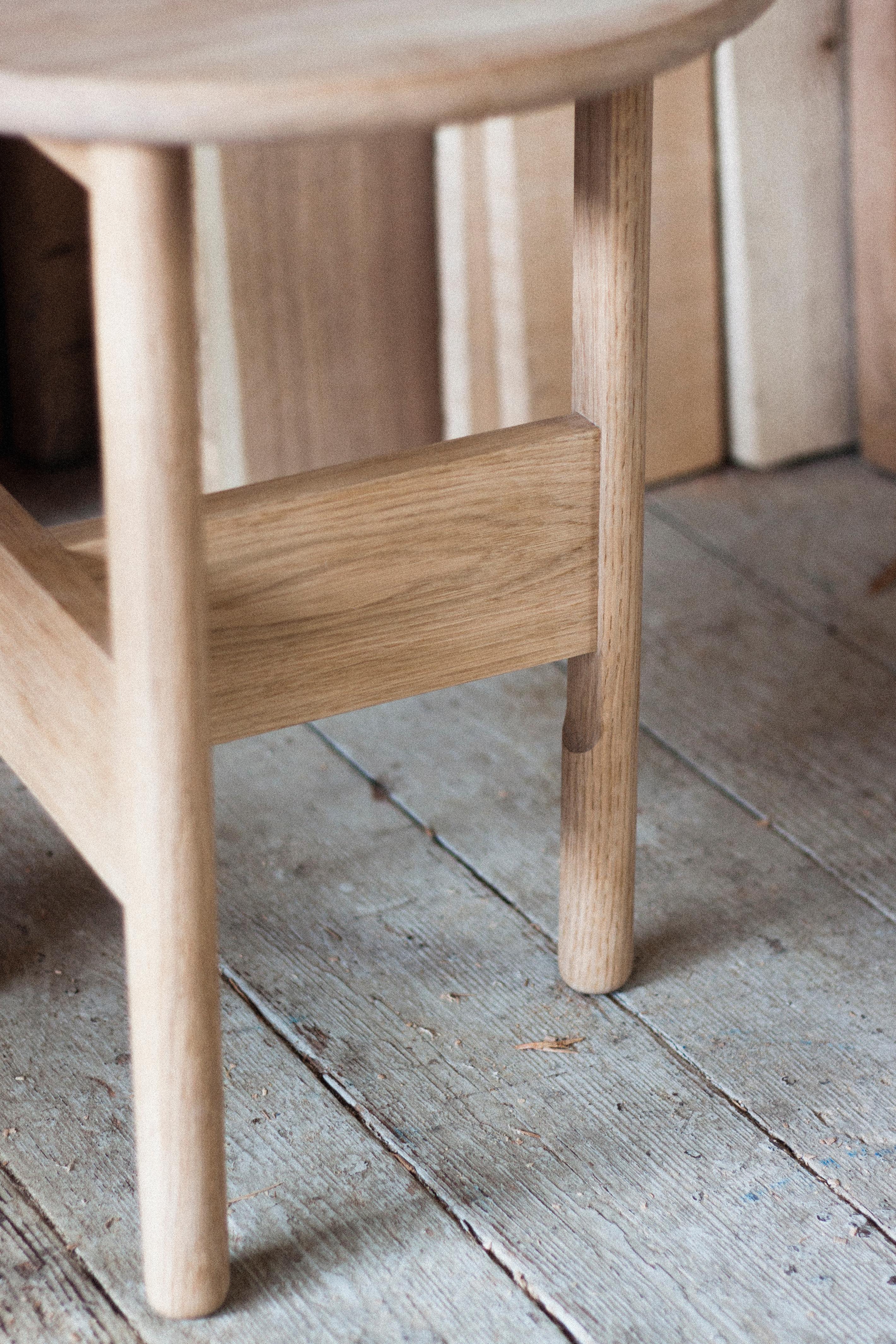 Danish Handmade Hanne Side Table, Ø45cm - Oak - by BACD studio For Sale