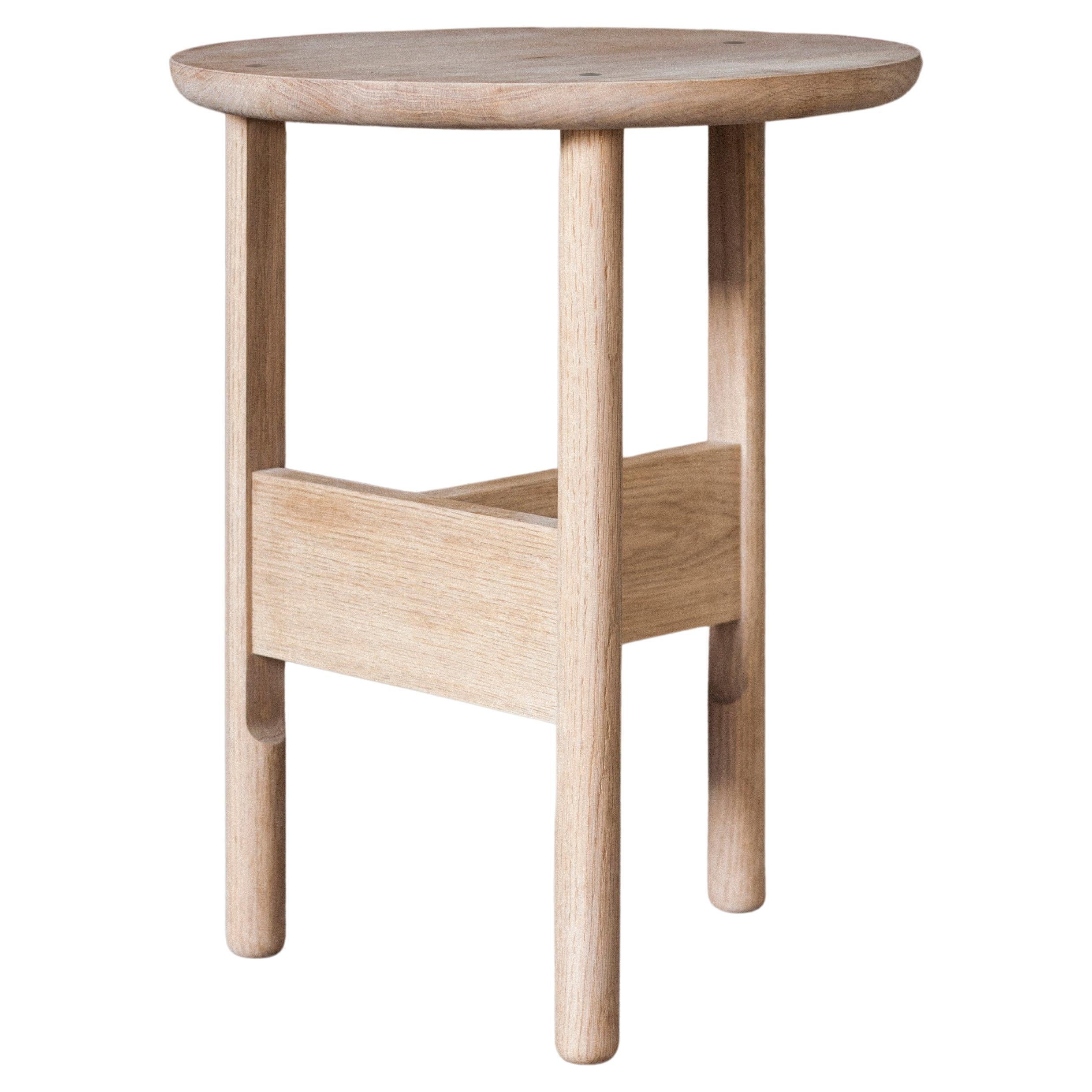 Handmade Hanne Side Table, Ø45cm - Oak - by BACD studio