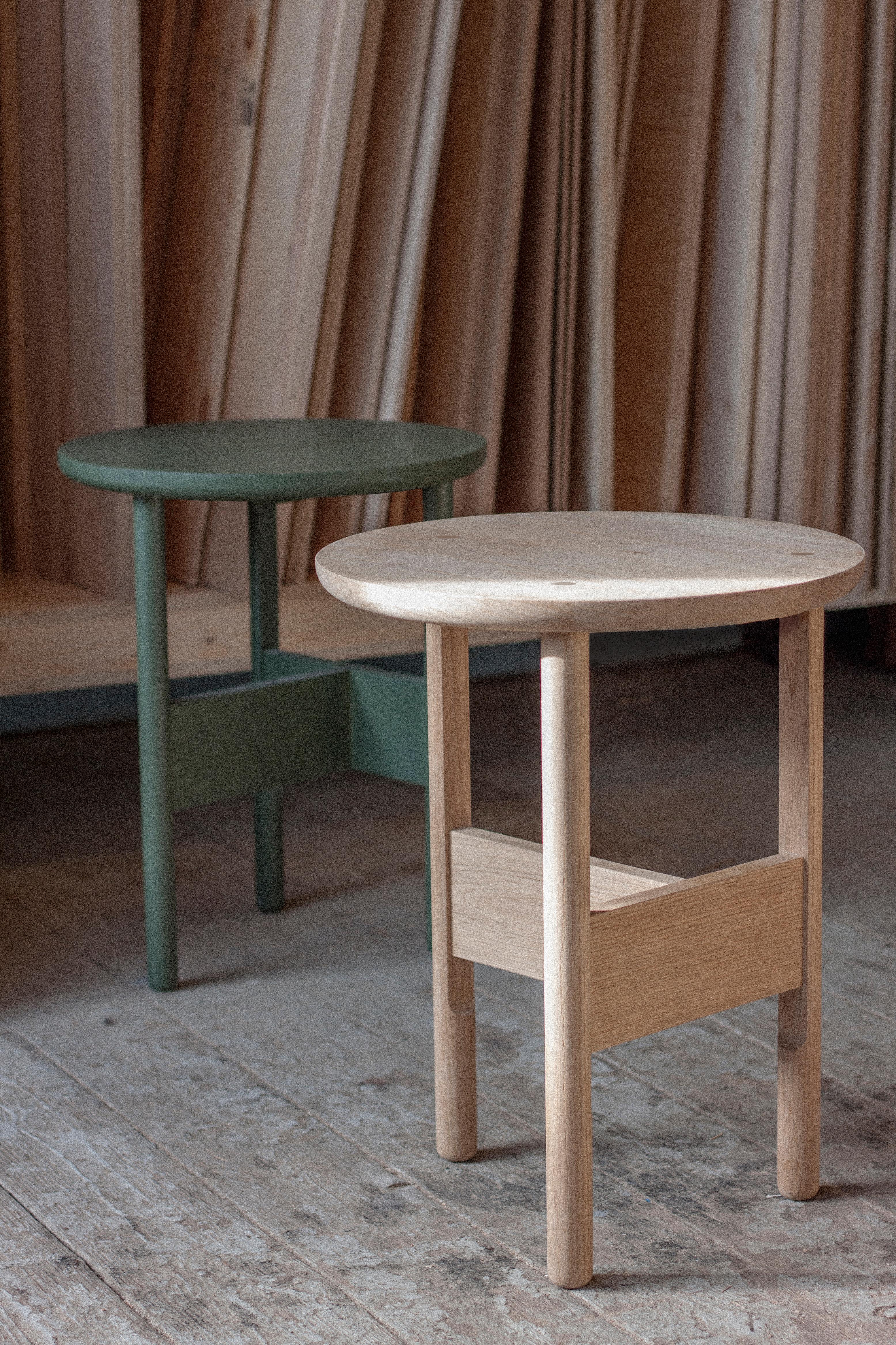 Danish Handmade Hanne Side Table, Ø45cm - Painted - by BACD studio For Sale