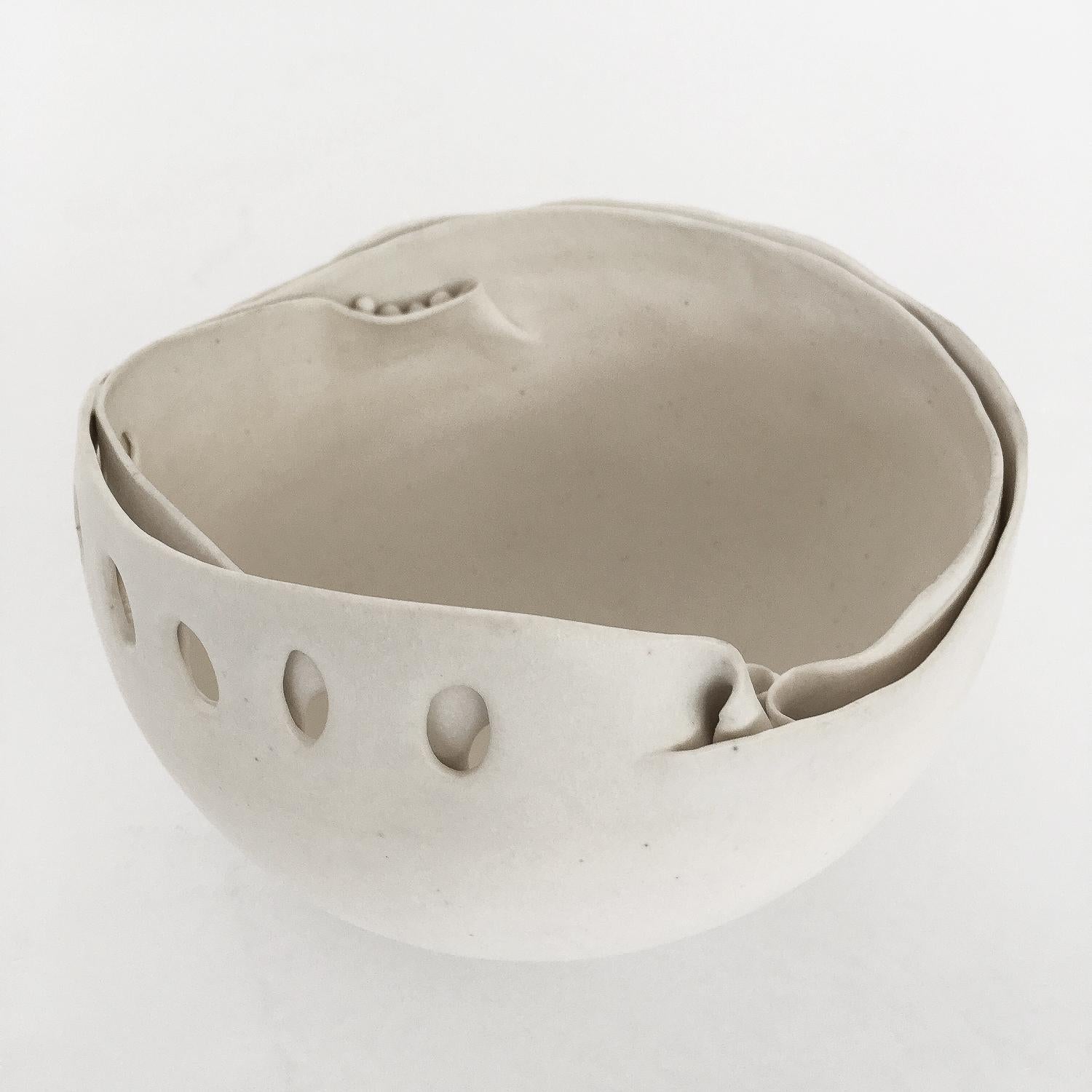 Hannelore Fasciszewski Sculptural Porcelain Bowl 2