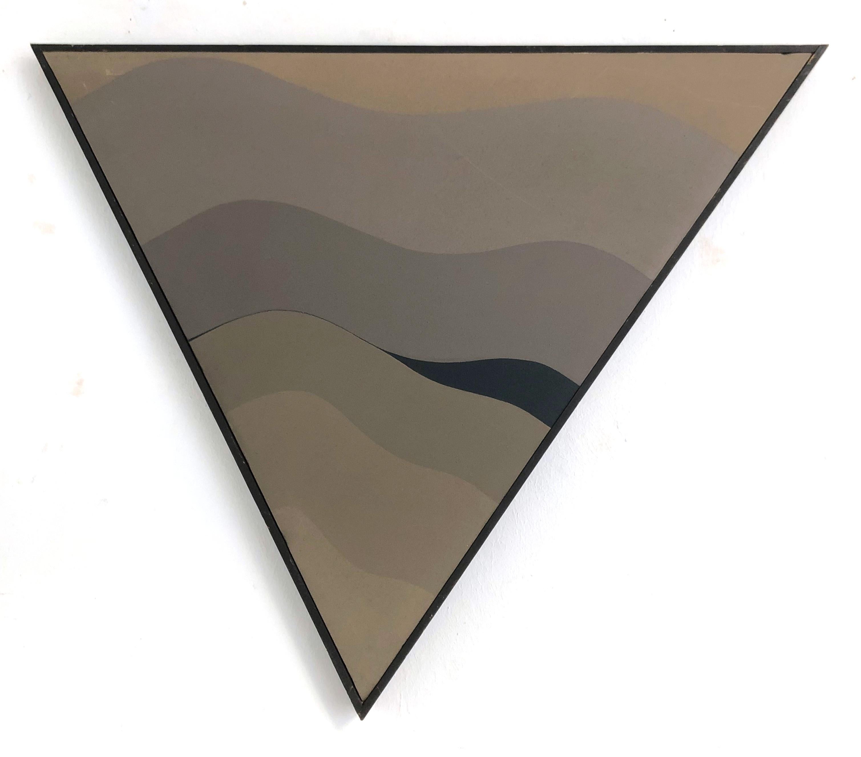 Hannes Grosse Abstract Painting - Wave Form II (Wellenform) (Triangle, Wavy, Modern, Mid-Century) (~50% OFF)