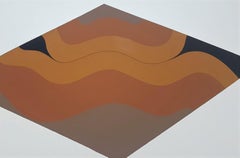 Gestural Abstraction (light brown tones)