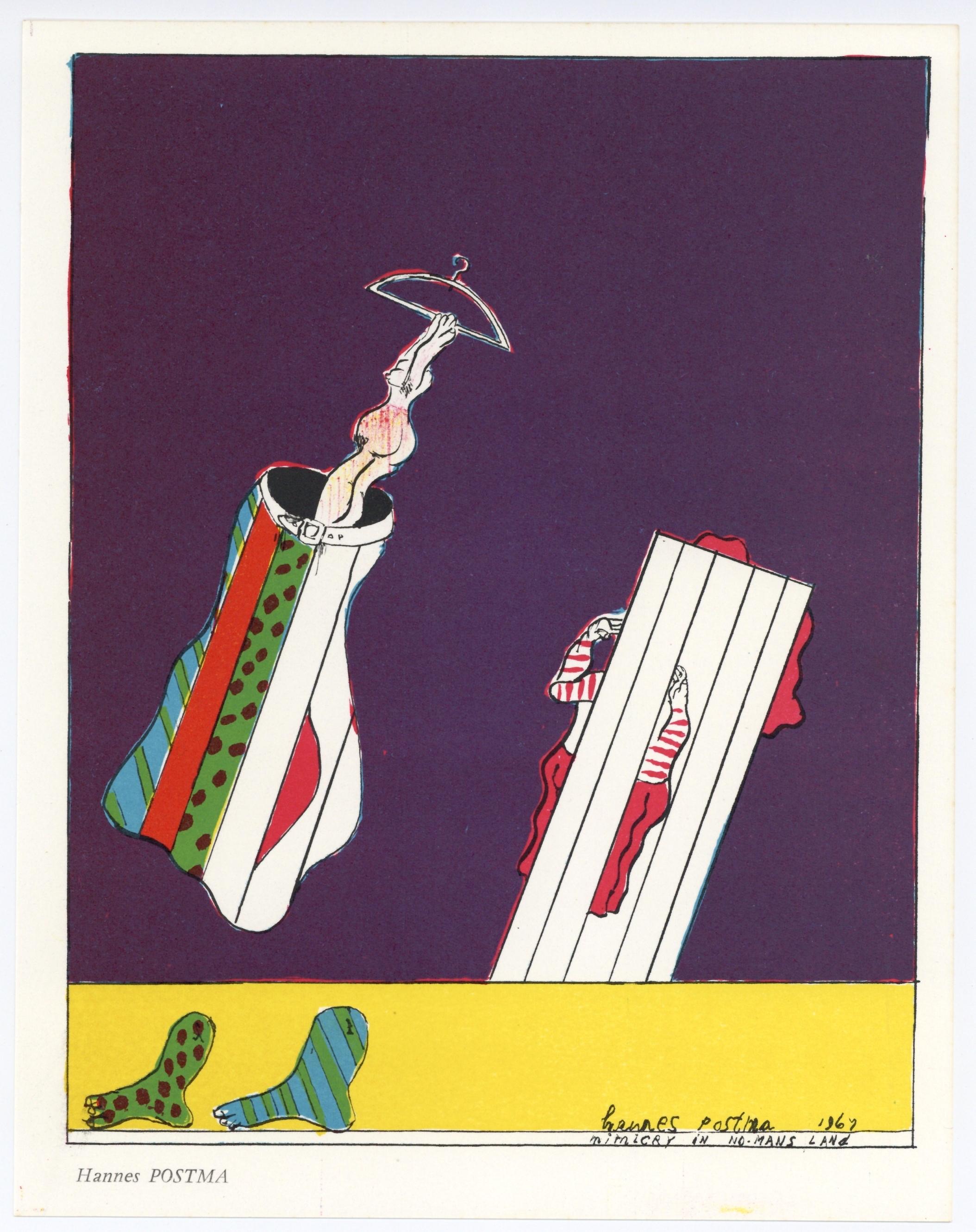Hannes Postma Figurative Print - original lithograph