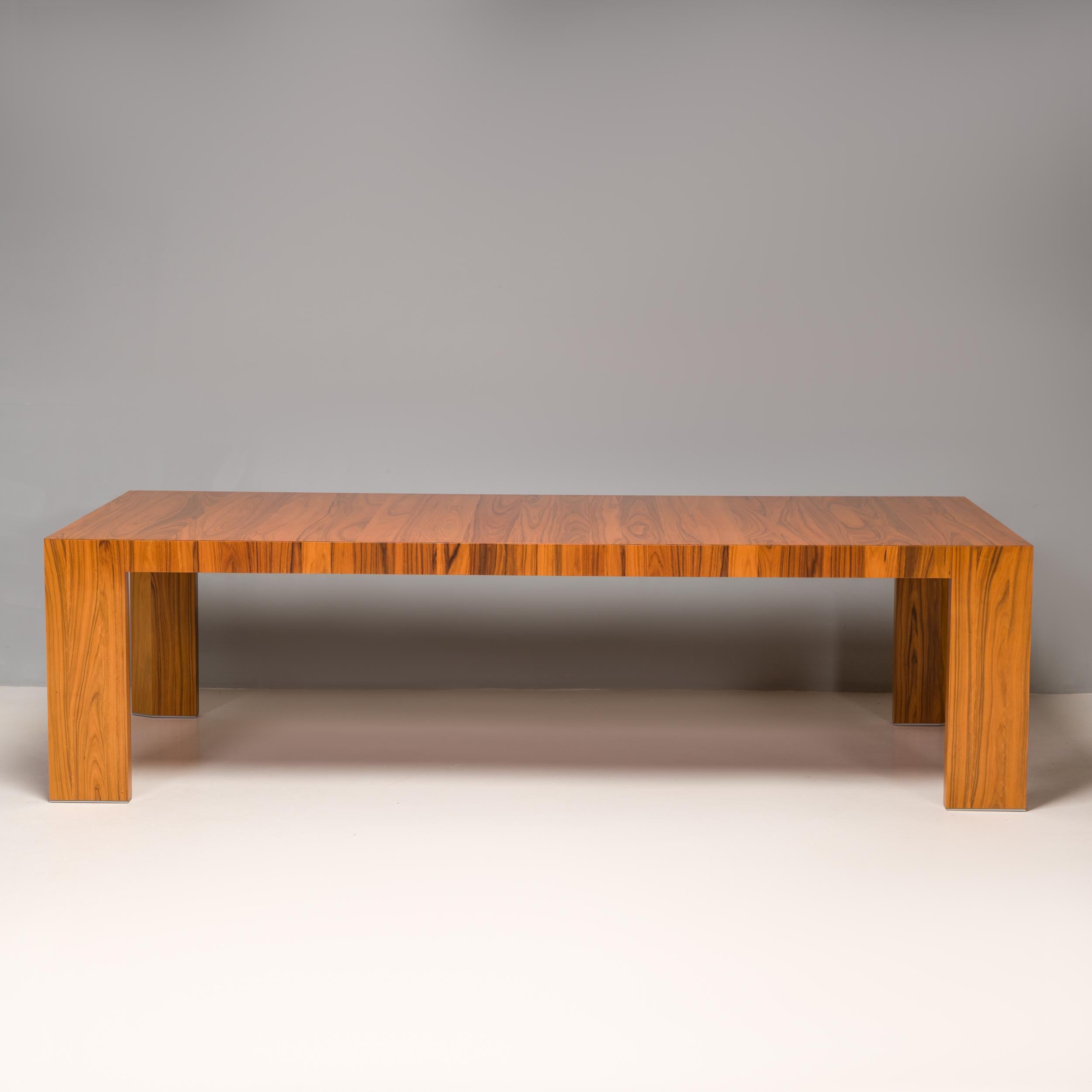 Moderne Table de salle à manger Cassina en placage de bois de rose par Hannes Wettstein pour El Dom  en vente