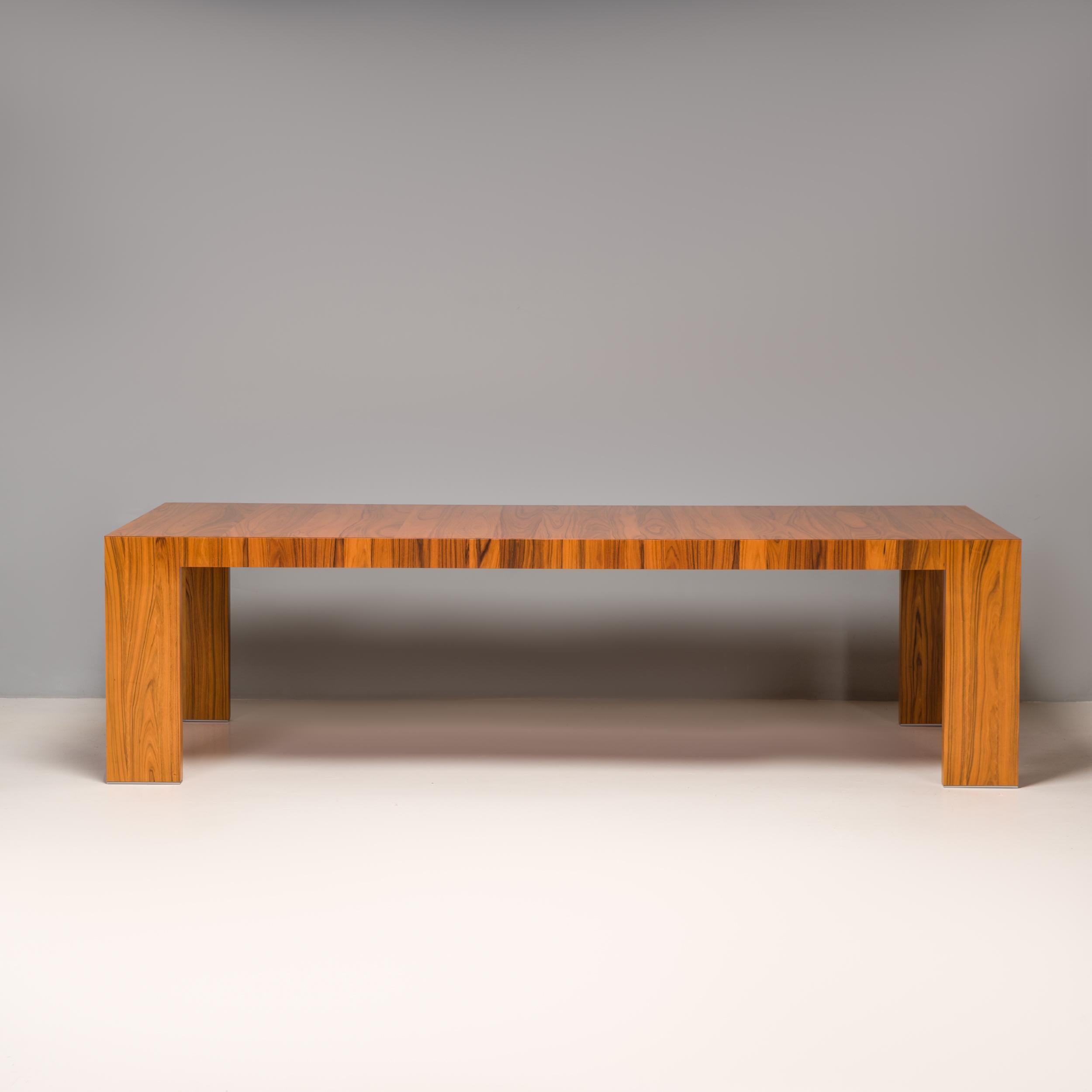 Modern Cassina by Hannes Wettstein El Dom Rosewood Veneer Dining Table  For Sale