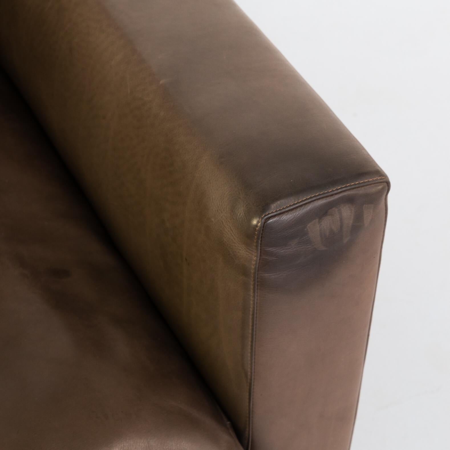 Hannes Wettstein ‘reversi’ Leather Design Fauteuil for Molteni & C Set/2 For Sale 4