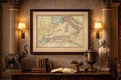 Hannibal’s Campaign Map, Spain to Italy via Alps, Wilkinson London 1817