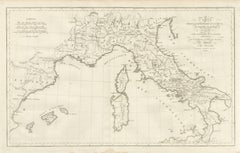 Hannibal's Expedition into Italy with His Marches Traced, d'Anville, 1818