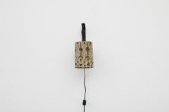 Hannie Mein Handmade Ceramic Wall Sconce with Intricately Carved Details