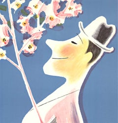 Original "Wiesbaden jetz nach" vintage travel poster