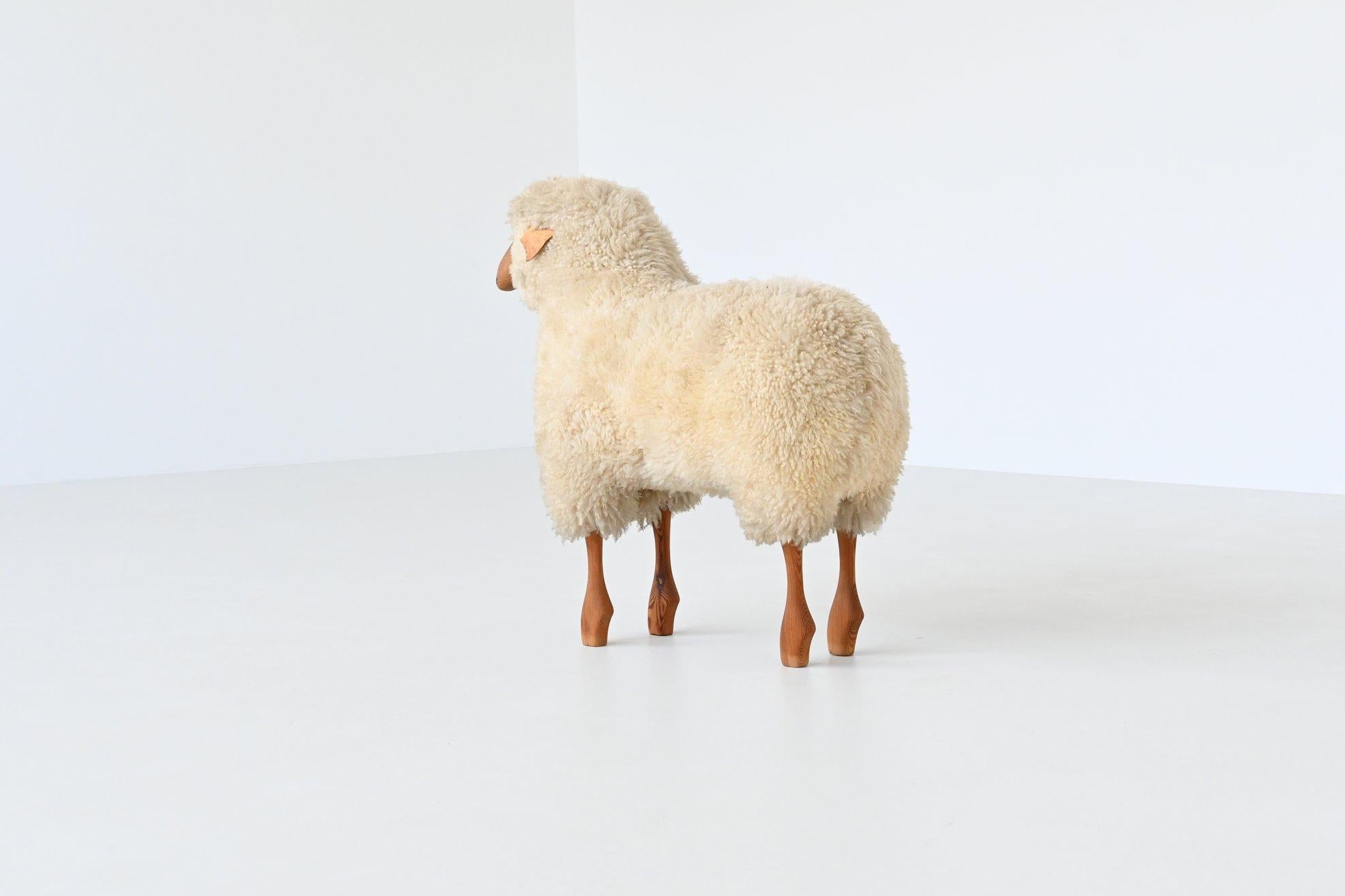 Hanns Peter Krafft decorative pair of sheep Meier Germany 1970 4