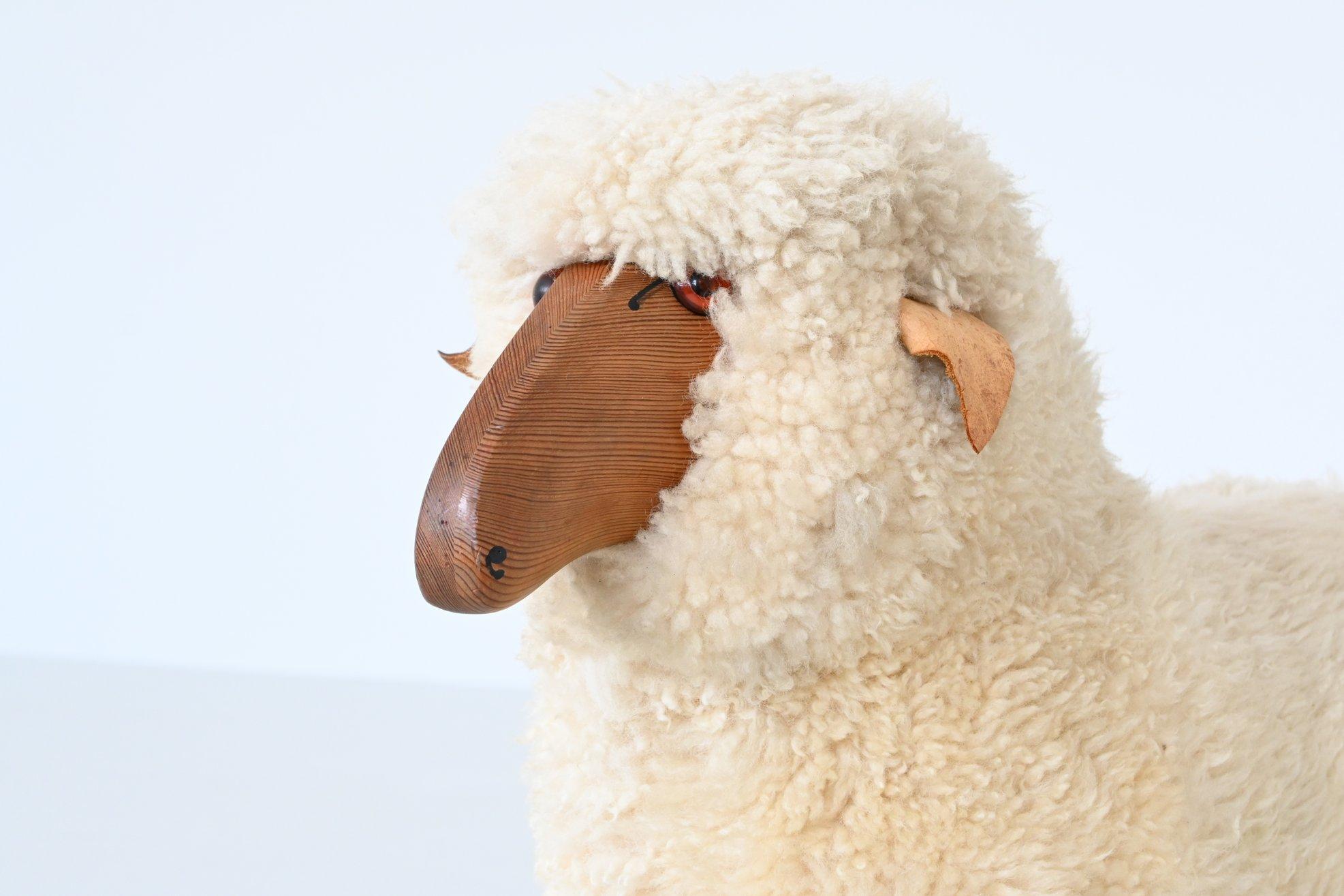 Hanns Peter Krafft decorative pair of sheep Meier Germany 1970 5