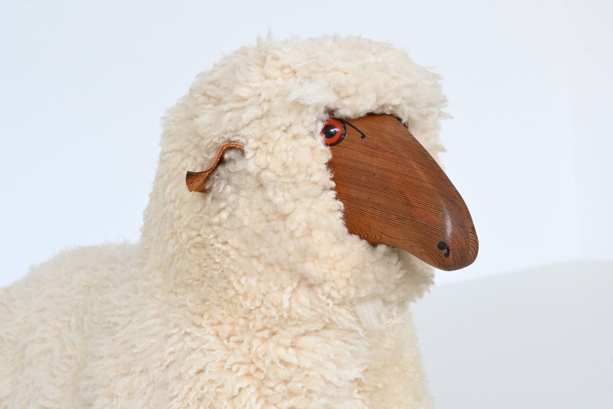 Hanns Peter Krafft decorative pair of sheep Meier Germany 1970 7