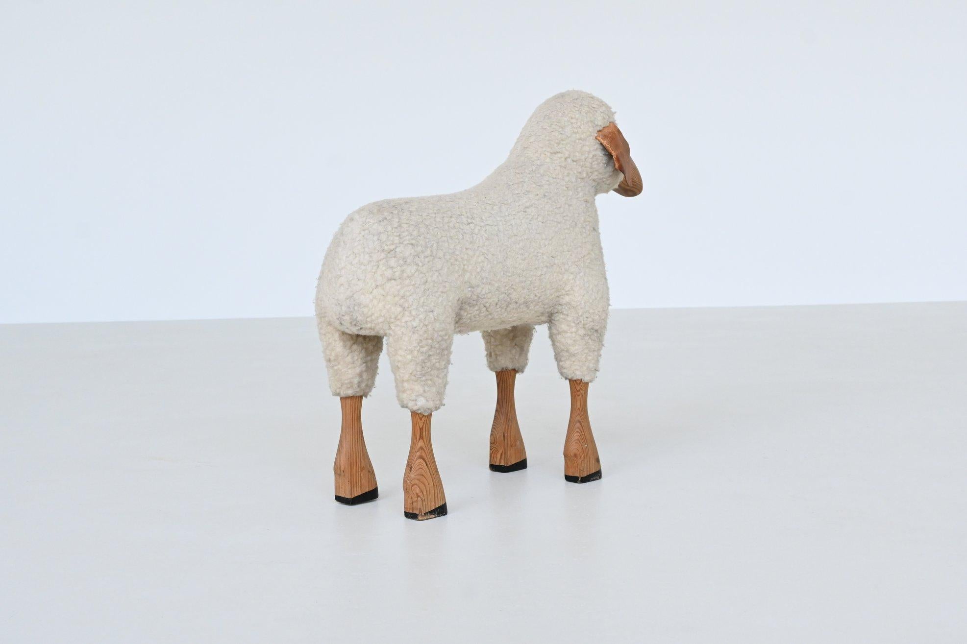 Hanns Peter Krafft decorative pair of sheep Meier Germany 1970 9