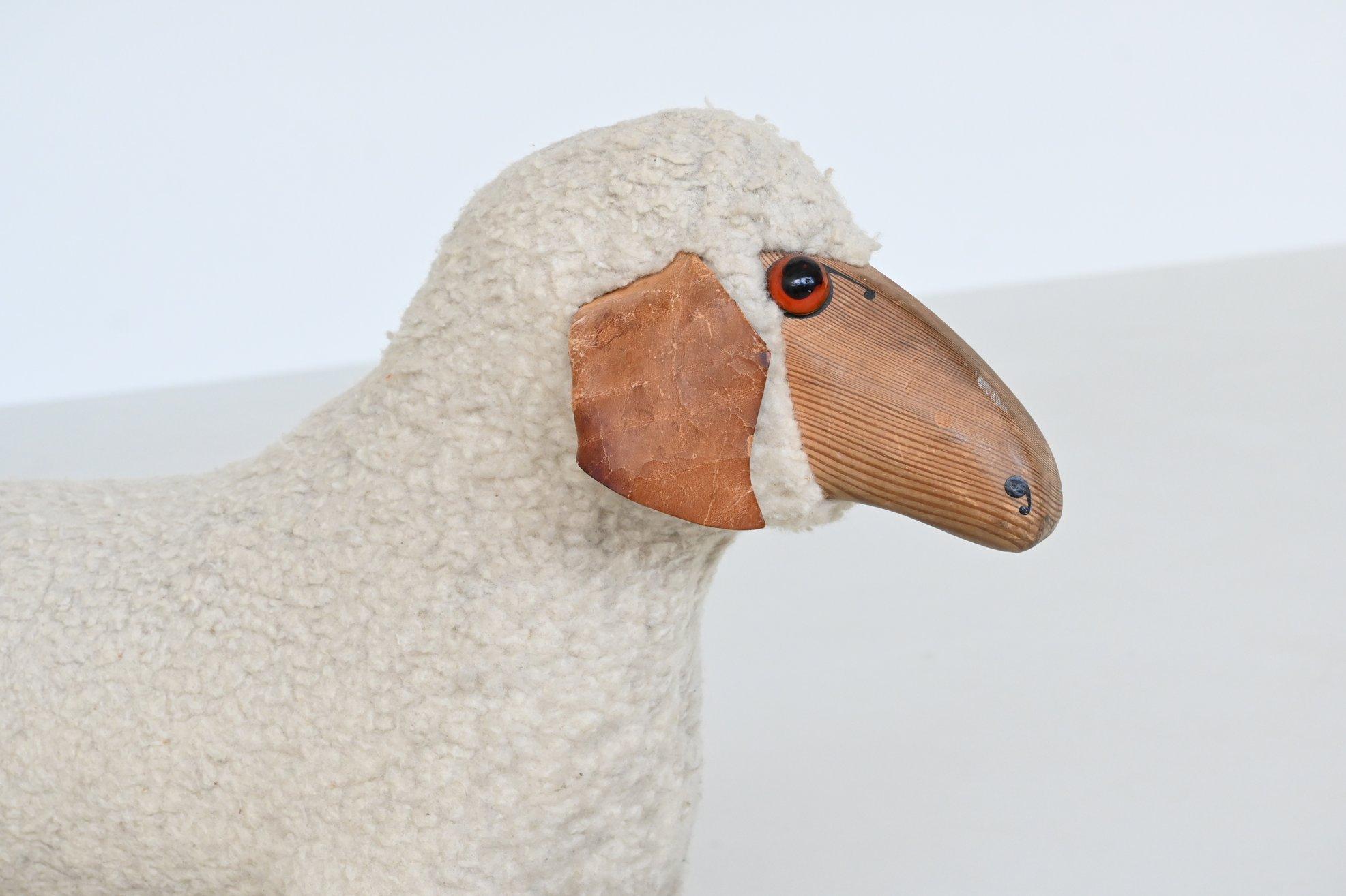 Hanns Peter Krafft decorative pair of sheep Meier Germany 1970 10