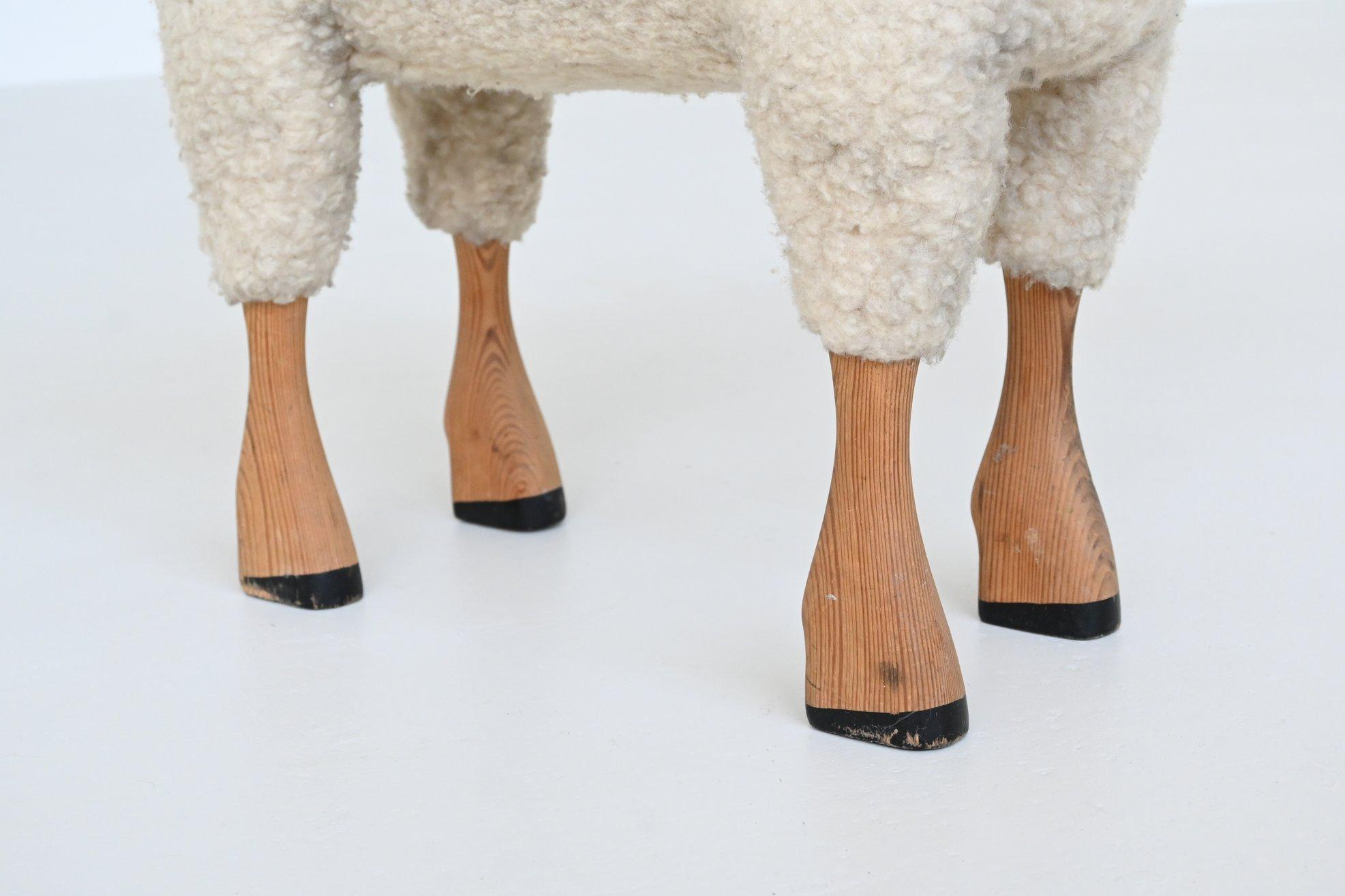 Hanns Peter Krafft decorative pair of sheep Meier Germany 1970 12