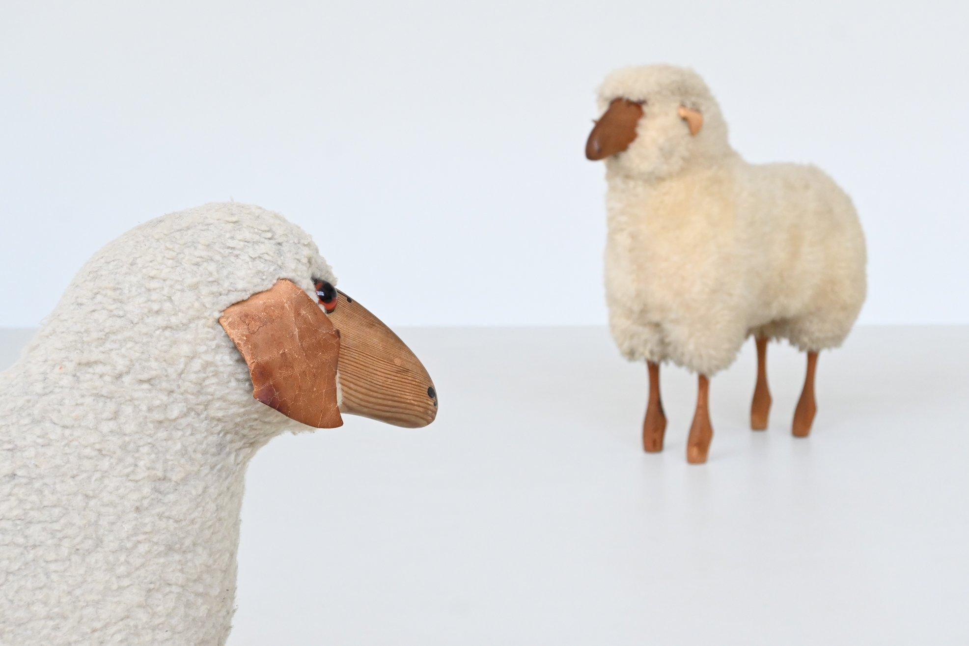 Hanns Peter Krafft decorative pair of sheep Meier Germany 1970 2